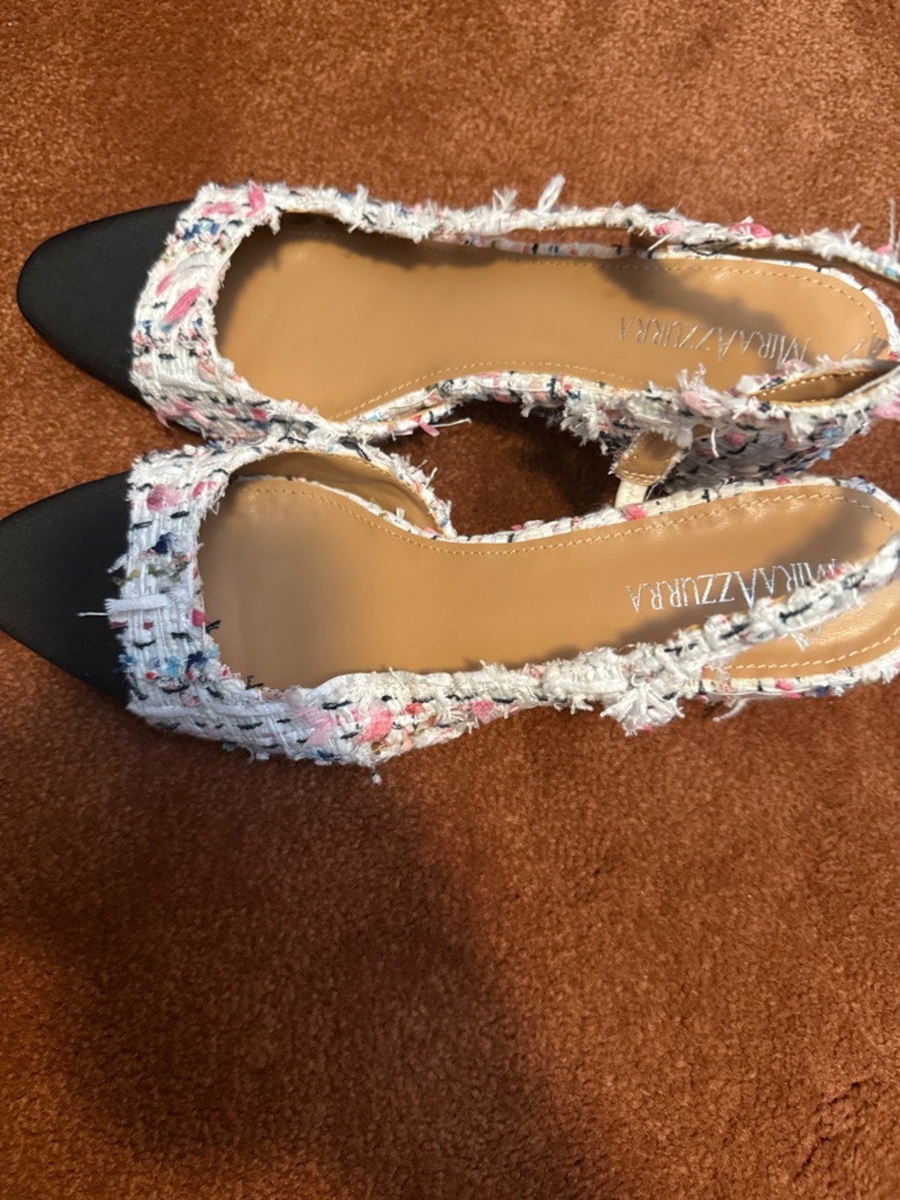 2 pairs Tweed Slingback Heels - Picture 3 of 6